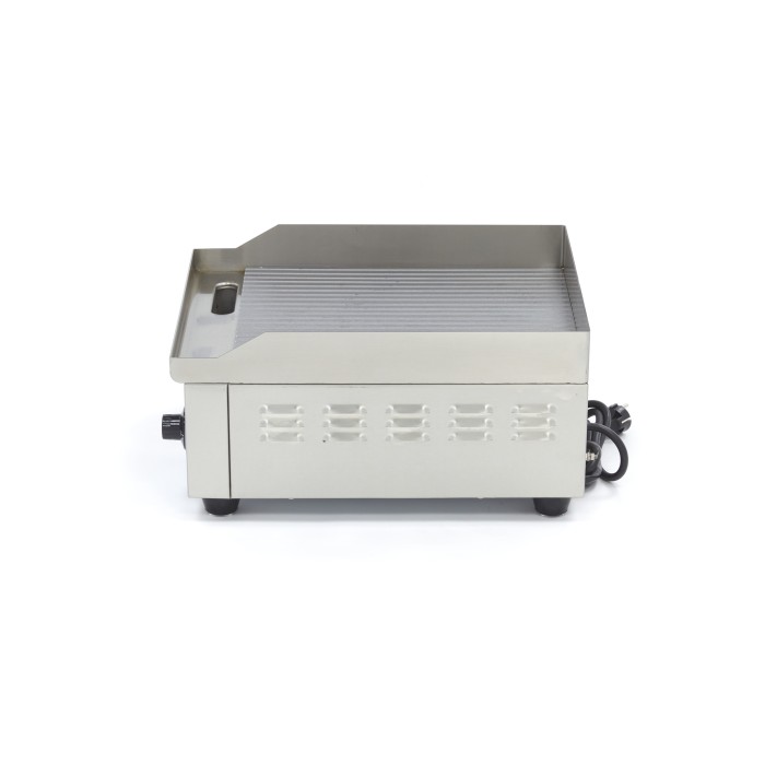 Grillplaat - Gegroefd - 36 cm - incl. Opvangbak
