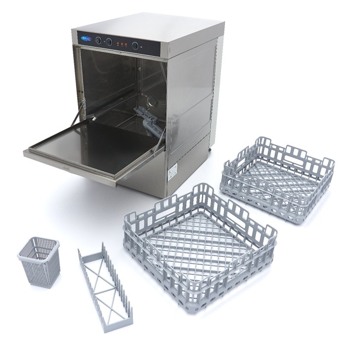 Horeca Vaatwasser - 40 x 40 cm - met Glansspoelpomp - 230V