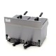 Frituurpan - 2x 8 L - 2 Manden - met Tapkraan - Inductie