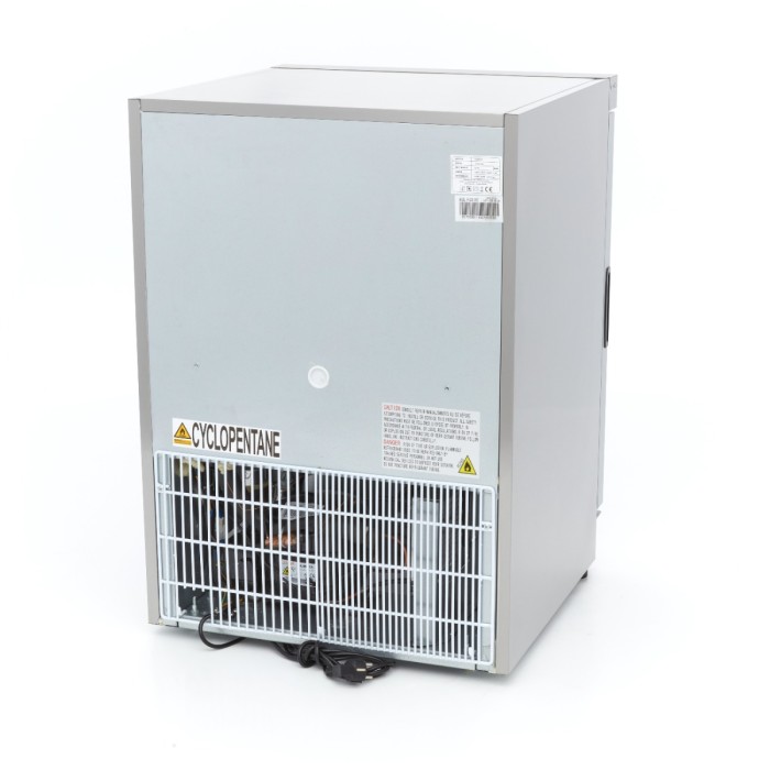 Vrieskast - 200 L - Rvs - met Glazen Deur