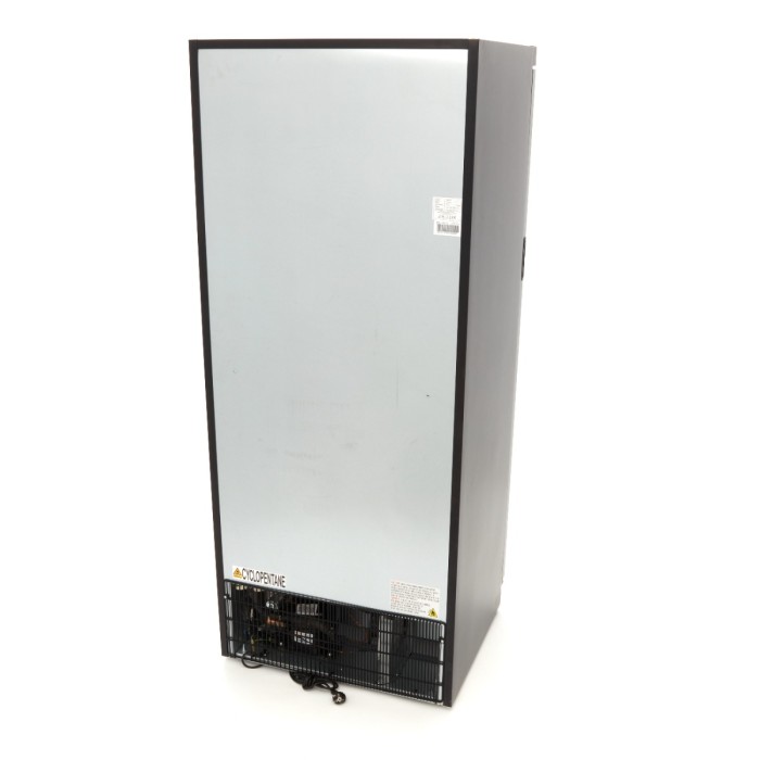 Vrieskast - 600 L - Zwart - met Glazen Deur