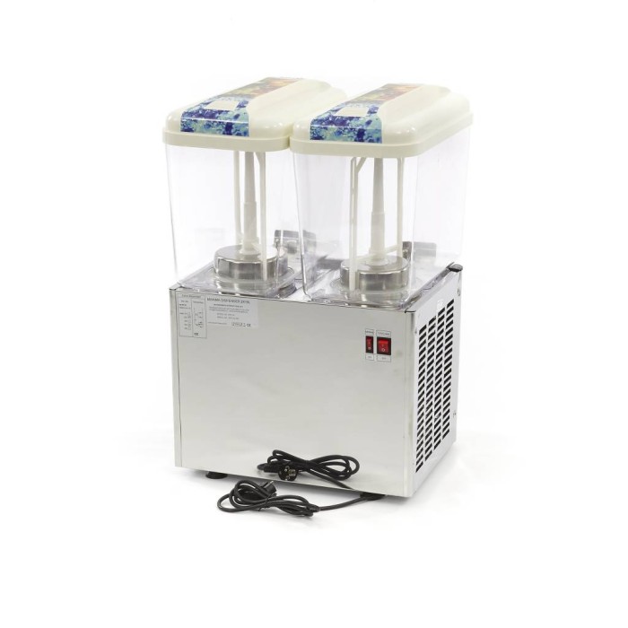 Drankdispenser - 2x 18 L - Elektrisch - incl. Roersysteem