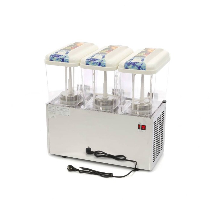 Drankdispenser - 3x 18 L - Elektrisch - incl. Roersysteem