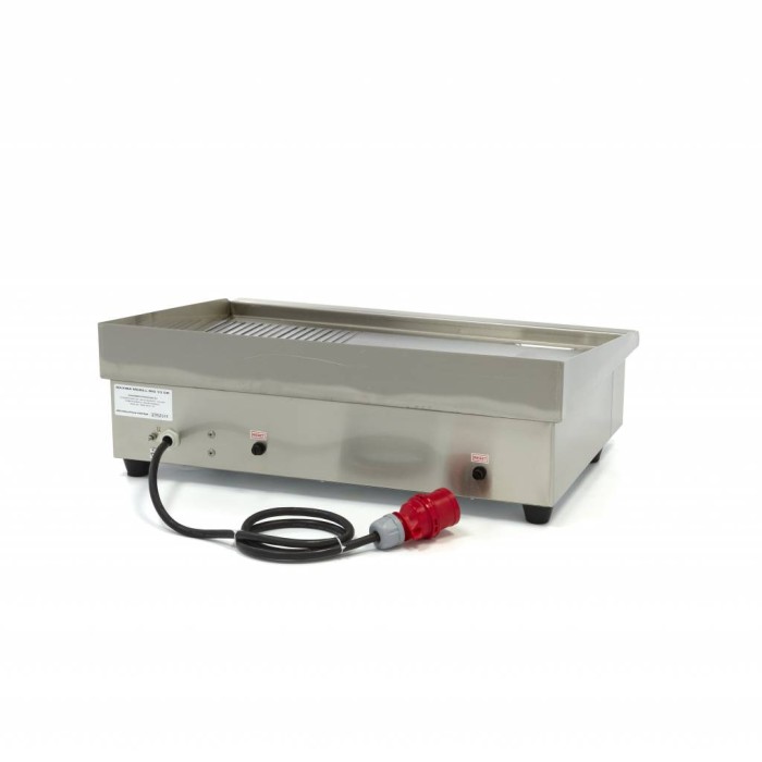 Grillplaat - Half Gegroefd - 73 cm - incl. Opvangbak - 400V