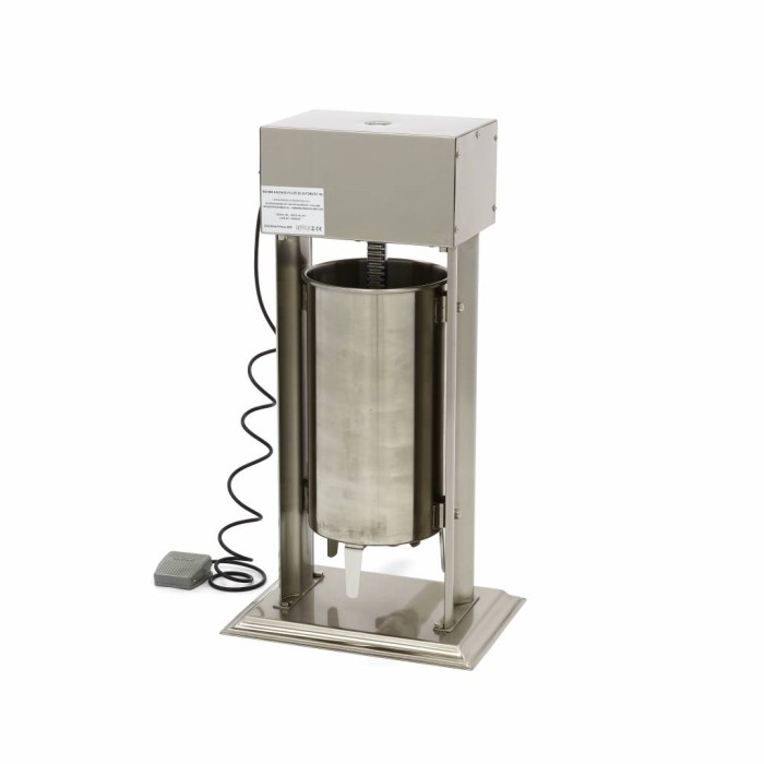 Worstenvuller - 15 L - Automatisch - Verticaal - incl. 4 Vulbuizen