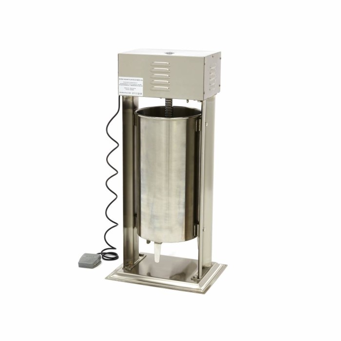 Worstenvuller - 25 L - Automatisch - Verticaal - incl. 4 Vulbuizen