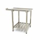 Spoeltafel - 70 x 75 cm - Afvoer Vaatwasser Links - incl. Onderschap