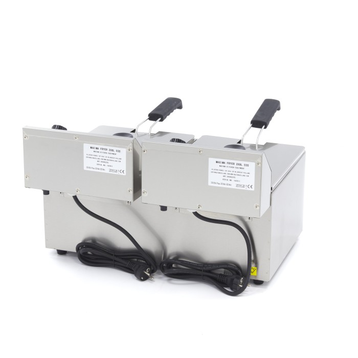 Frituurpan - 2x 8 L - 2 Manden - tot 2,8 Kg Frites