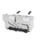 Frituurpan - 2x 8 L - 2 Manden - tot 2,8 Kg Frites