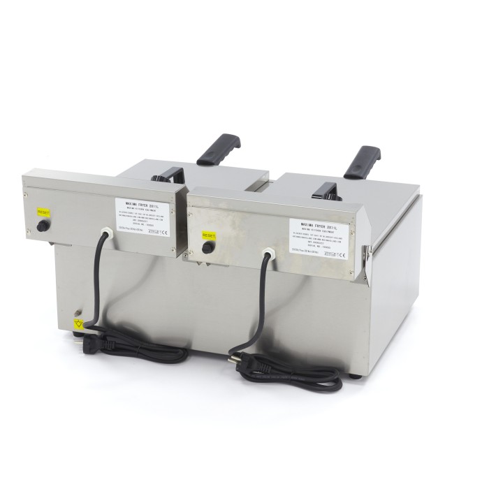 Frituurpan - 2x 11 L - 2 Manden - tot 2,8 Kg Frites
