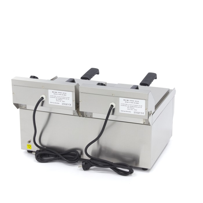 Frituurpan - 2x 10 L - 2 Manden - met Tapkraan