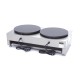 Crepebakplaat - Dubbele Crepes - 2 x 40 cm - incl. Beslagverdeler
