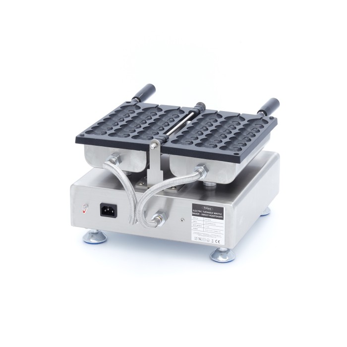 Wafelijzer - 3 Stuks - Lolly Hartjes Emoji Wafel