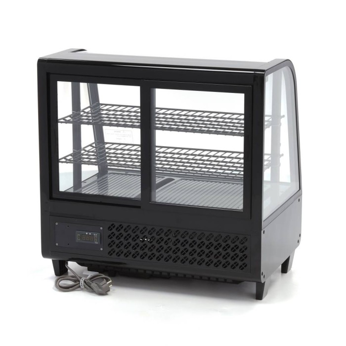 Gebaksvitrine - 100 L - 68 cm - Schuifdeur Achter