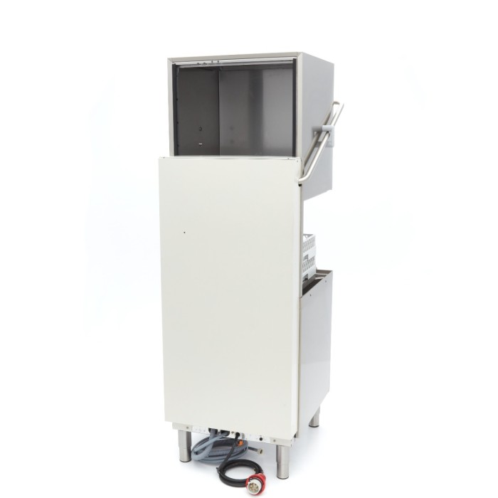 Doorschuifvaatwasser - 50 x 50 cm - met Afvoer-, Glansspoel- en Zeeppomp – 400V