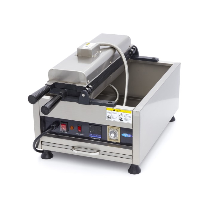 Wafelijzer - 5 Stuks - Taiyaki / Visvorm - Draaibaar - Digitaal