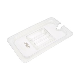 Gastronorm Deksel - 1/6 GN - Polycarbonaat - met Uitsparing