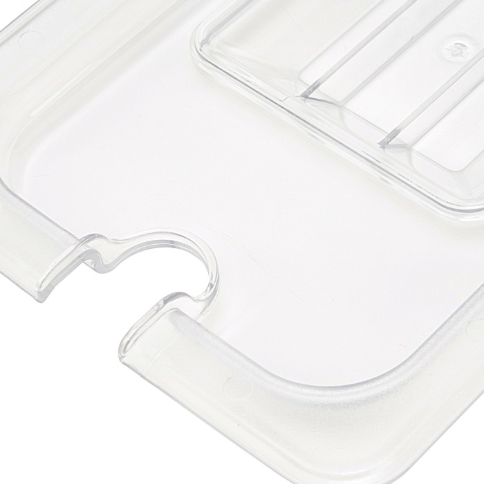 Gastronorm Deksel - 1/6 GN - Polycarbonaat - met Uitsparing