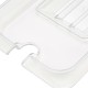 Gastronorm Deksel - 1/6 GN - Polycarbonaat - met Uitsparing