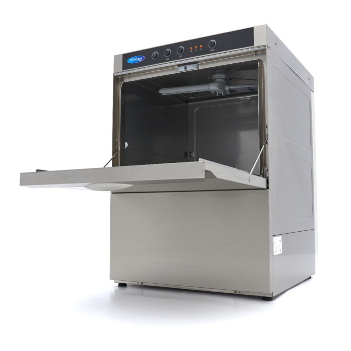 Horeca Vaatwasser - 50 x 50 cm - met Afvoer-, Glansspoel- en Zeeppomp - 230V