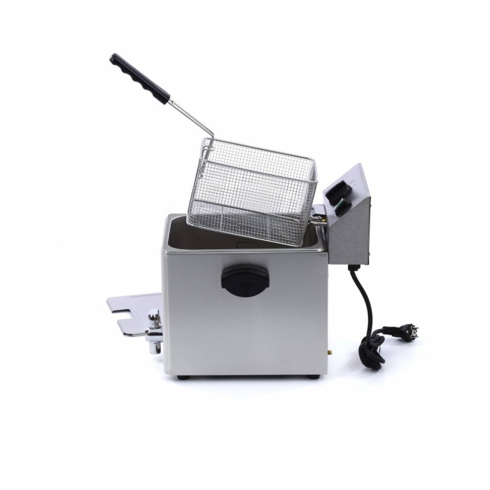 Frituurpan - 8 L - 1 Mand - met Tapkraan