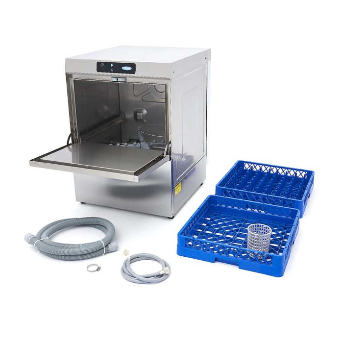 Horeca Vaatwasser - 50 x 50 cm - met Glansspoelpomp - Digitaal Display - 230V