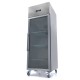 Koelkast - 600 L - 3 Verstelbare Roosters (2/1 GN) - Rvs - met Glazen Deur