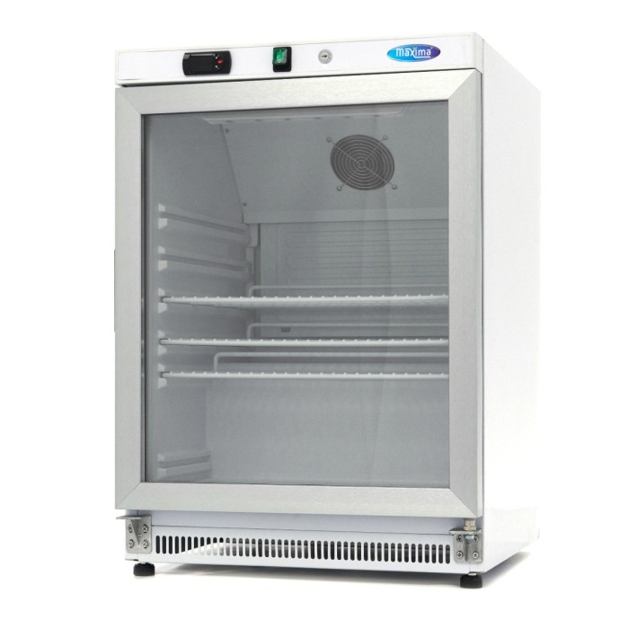 Koelkast - 200 L - Wit - met Glazen Deur