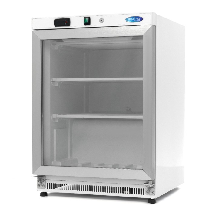 Vrieskast - 200 L - Wit - met Glazen Deur
