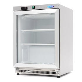 Vrieskast - 200 L - Rvs - met Glazen Deur