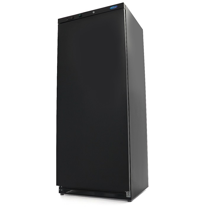 Vrieskast - 600 L - 6 Vaste Roosters - Zwart