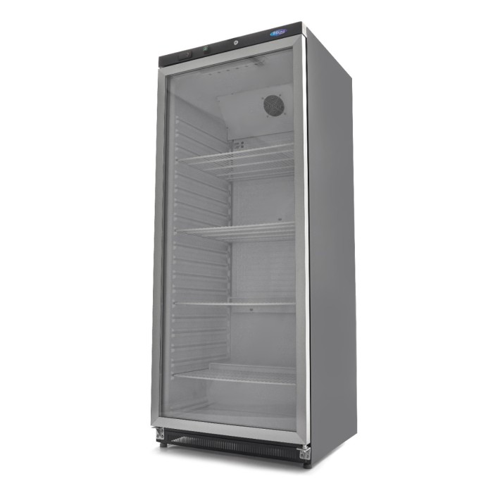 Koelkast - 600 L - Zwart - met Glazen Deur