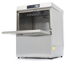 Horeca Vaatwasser - 50 x 50 cm - met Afvoer-, Glansspoel- en Zeeppomp - Digitaal Display - 230V