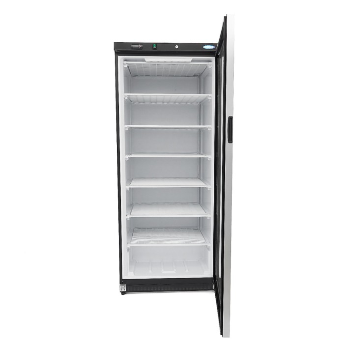Vrieskast - 600 L - Zwart - met Glazen Deur