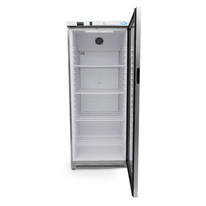 Koelkast - 600 L - Rvs - met Glazen Deur