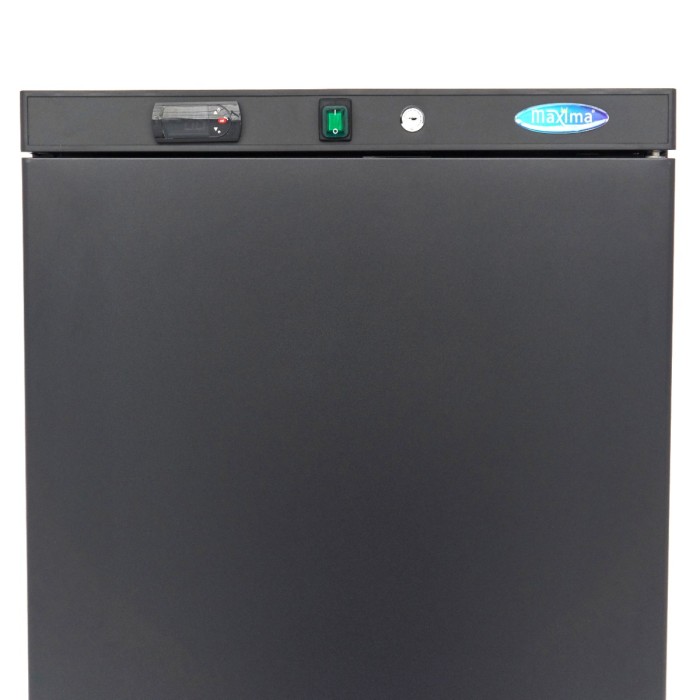 Vrieskast - 400 L - 6 Vaste Roosters - Zwart