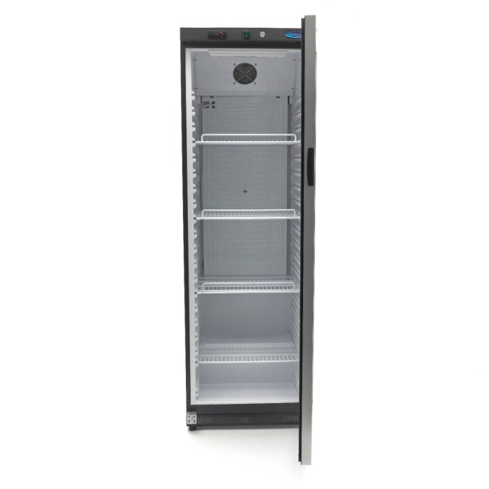 Koelkast - 400 L - Zwart - met Glazen Deur