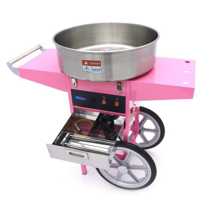 Suikerspinmachine – Ø 52 cm – Roze – met Onderstel