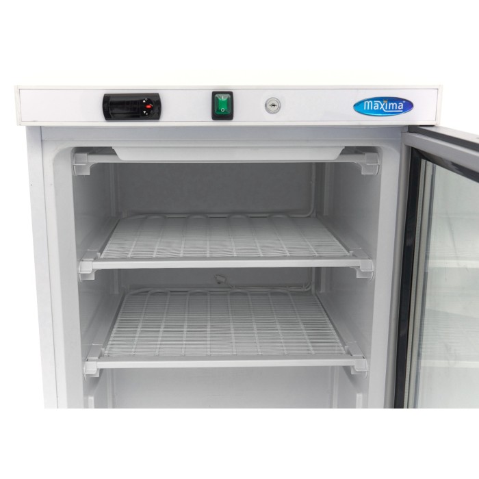 Vrieskast - 200 L - Wit - met Glazen Deur