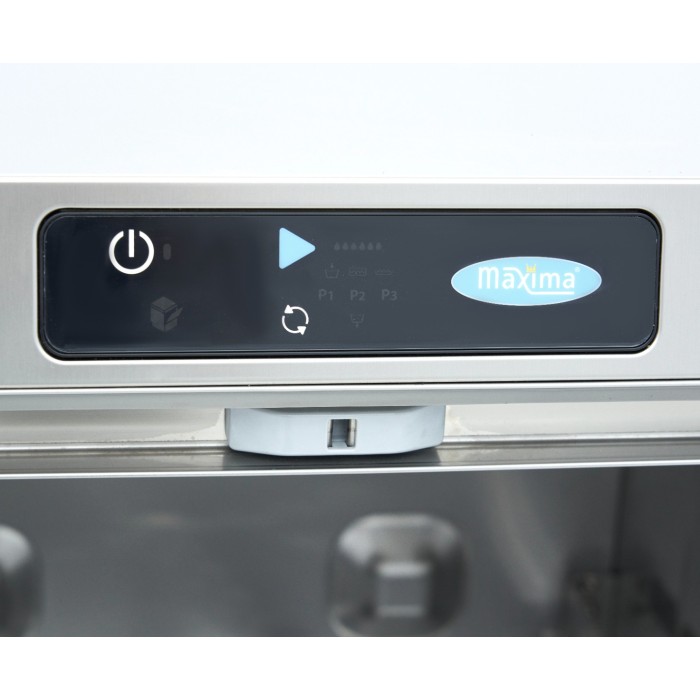 Horeca Vaatwasser - 50 x 50 cm - met Afvoer-, Glansspoel- en Zeeppomp - Digitaal Display - 230V