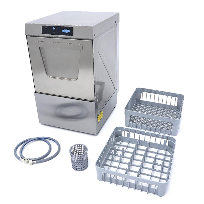 Horeca Vaatwasser - 40 x 40 cm - met Glansspoelpomp - Digitaal Display - 230V