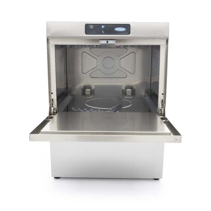 Horeca Vaatwasser - 50 x 50 cm - met Afvoer-, Glansspoel- en Zeeppomp - Digitaal Display - 230V