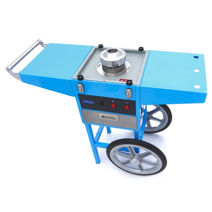 Suikerspinmachine – Ø 52 cm – Blauw – met Onderstel