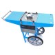 Suikerspinmachine – Ø 52 cm – Blauw – met Onderstel