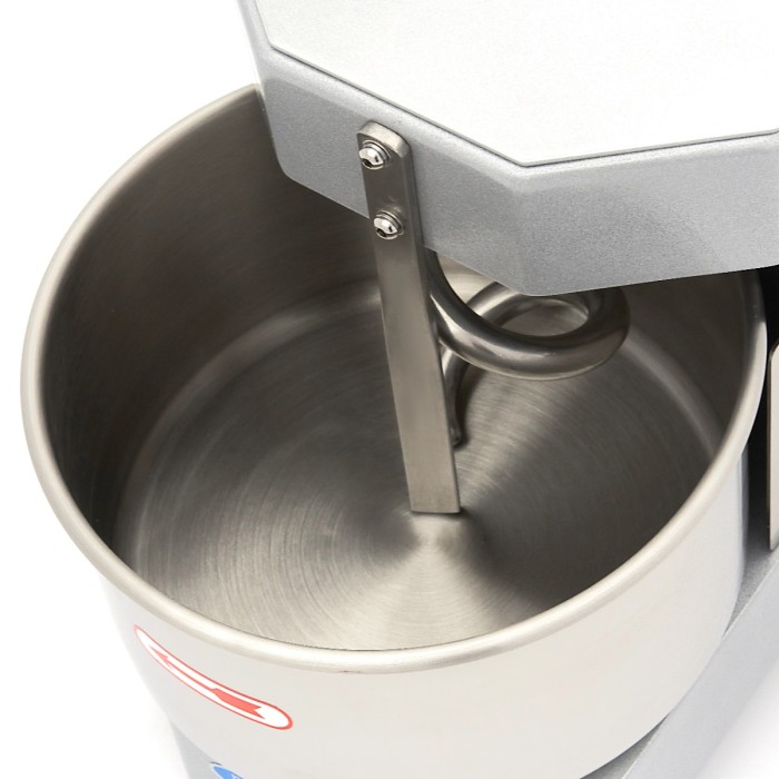 Spiraalkneder - 8 L - 4,5 Kg Deeg - Zilvergrijs