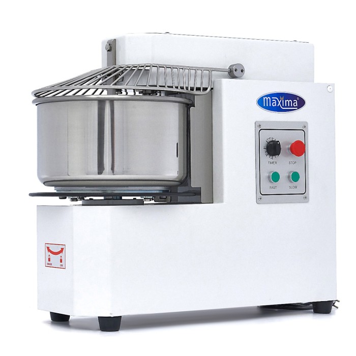 Spiraalkneder - 20 L - 12 Kg Deeg - 2 Snelheden - Uitneembare Kom