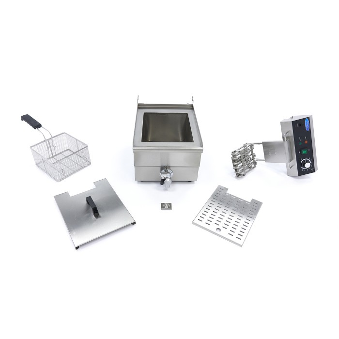 Frituurpan - 13 L - 1 Mand - met Tapkraan