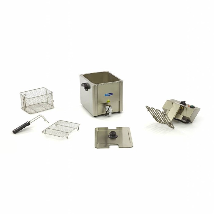 Frituurpan - 8 L - 1 Mand - met Tapkraan