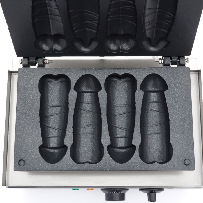 Wafelijzer - 4 Stuks - Penis