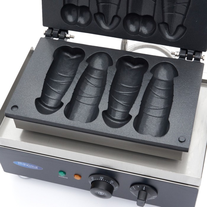 Wafelijzer - 4 Stuks - Penis